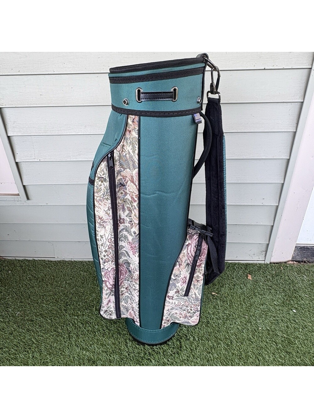 Vintage Hunter Sports USA Golf Bag Floral Tapestry 3-Way Carry – Made in USA